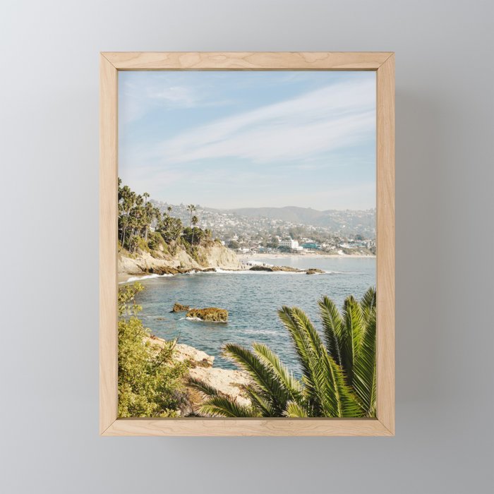 Laguna Beach Print  Framed Mini Art Print