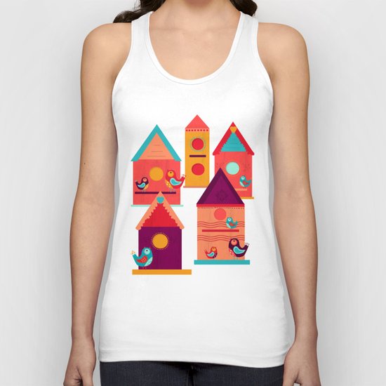 Bird house Unisex Tank Top