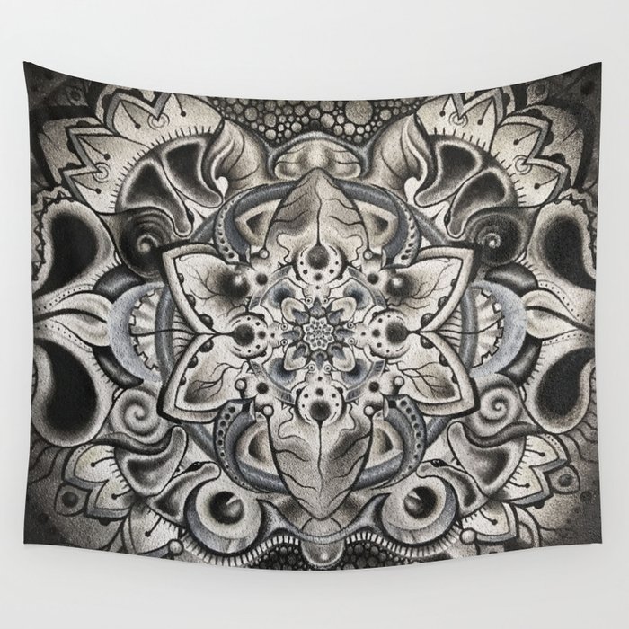Helmet Head: Polluted Beauty Wall Tapestry