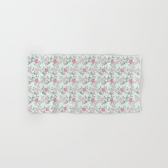 Rose Print Hand & Bath Towel