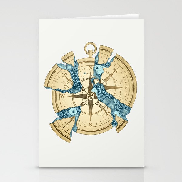 Beneath the Ripples of Existence (There's a Journey Called Life) Stationery Cards