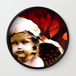 Little Angel Cherub Child Autumn Tree Spiritual A318 Wall Clock