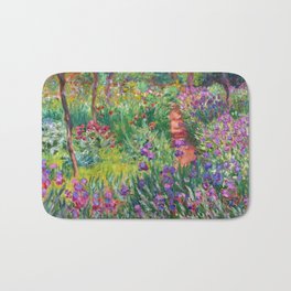 Claude Monet - The Iris Garden At Giverny Bath Mat