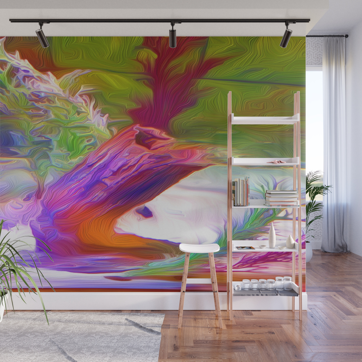 Underwater Stump Oil Painting Wall Mural By Paververisgroup Society6