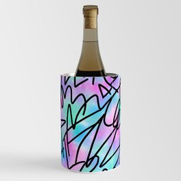 Watercolour Abstract Pastel Leotard Wine Chiller