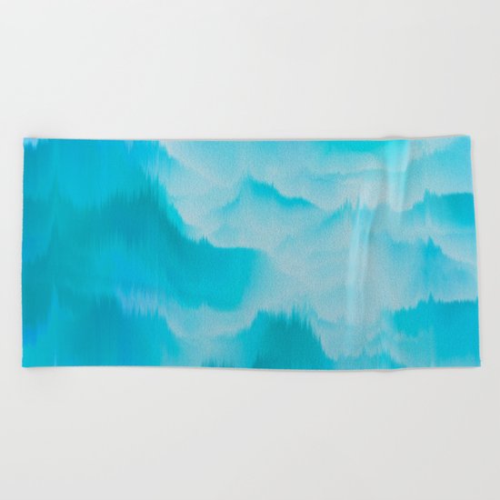 Clouds and mountains. Abstract. Beach Towel