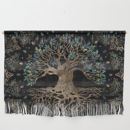 Tree of life -Yggdrasil Golden and Marble ornament Wall Hanging