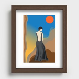 Mountain Maid Recessed Framed Print