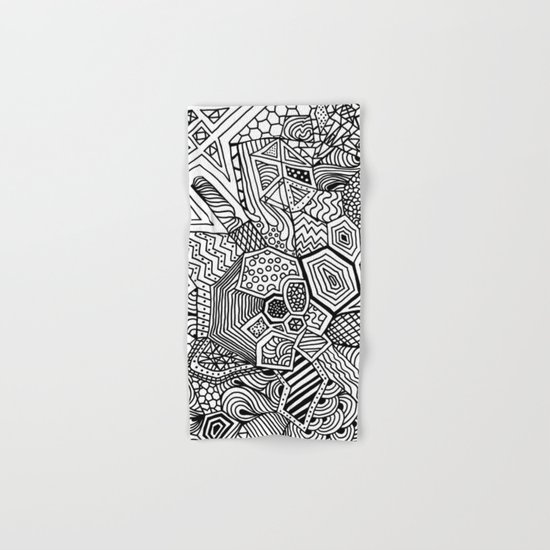 Lucky Abstract Geometric DREAM CATCHER Hand & Bath Towel