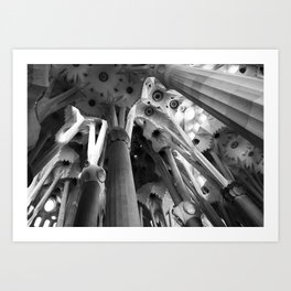 Sagrada Familia, Looking Up Art Print