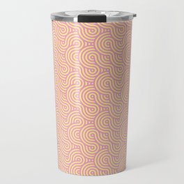 Candy color on curvy pattern Travel Mug