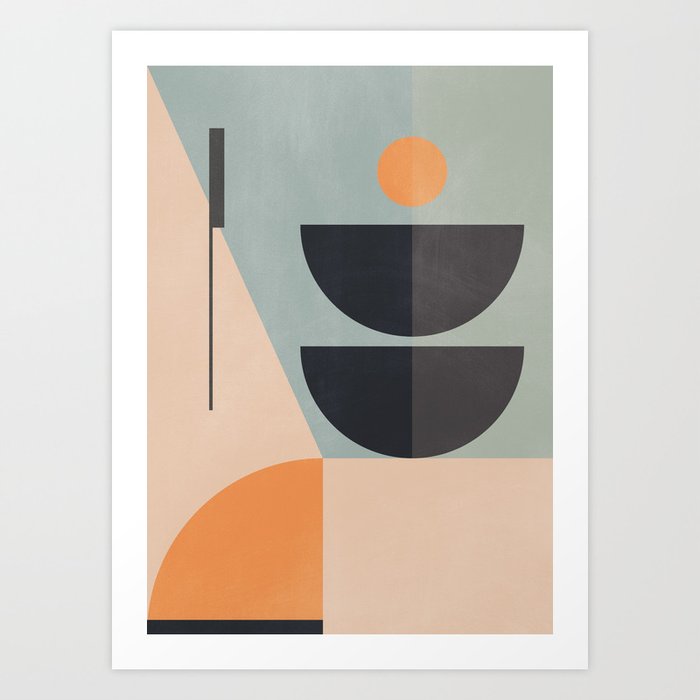 geometric abstract 169 Art Print