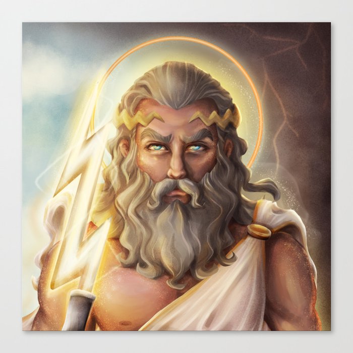 Zeus Greek God of the Sky Canvas Print