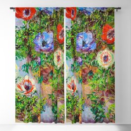 Claude Monet , Stilll Life with Anemones Blackout Curtain