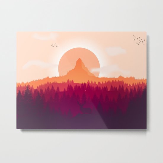 Wildlife Forest Metal Print