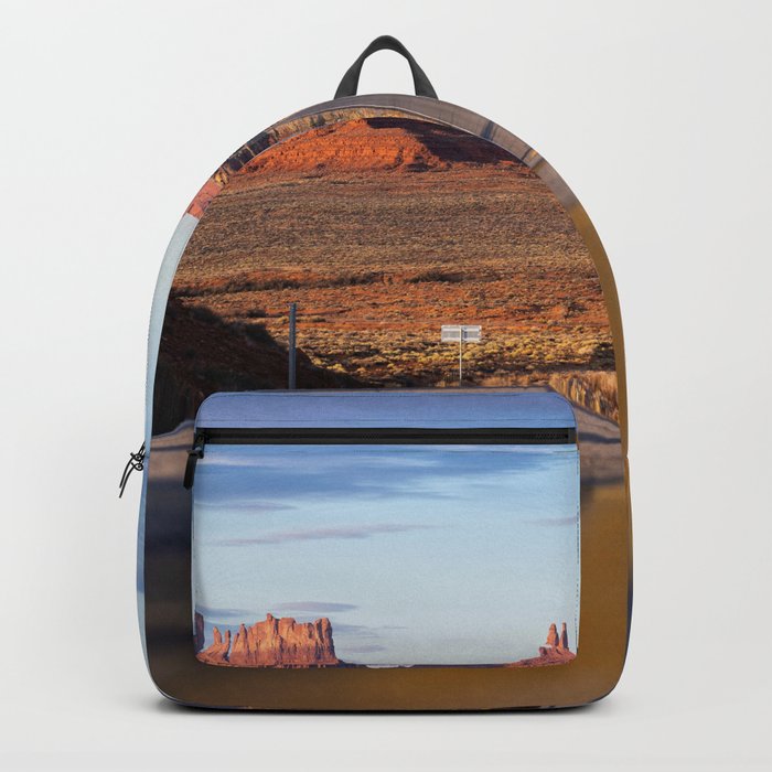 Monument Valley Desert Road Valley Drive Highway Route Arizona-Utah border Photograph Backpack