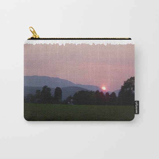 Vermont Sunset over Green Mountains of Vermont Carry-All Pouch