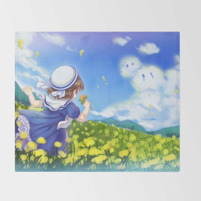 Clannad Ushio Okazaki Throw Blanket By Trixiemillercandy