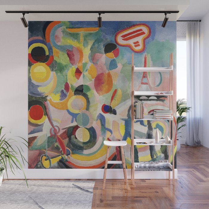 Robert Delaunay "Homage to Blériot" Wall Mural by Alexandra_Arts Society6