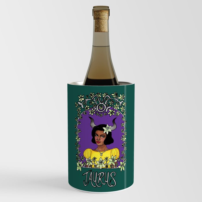 Taurus: Art Nouveau Zodiac Wine Chiller