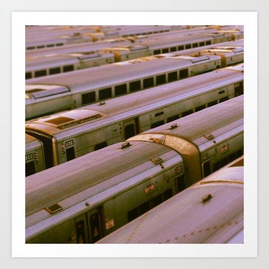 Train Yard Art Print