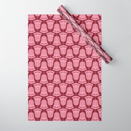 Ornament Bell Burgundy Pink Wrapping Paper