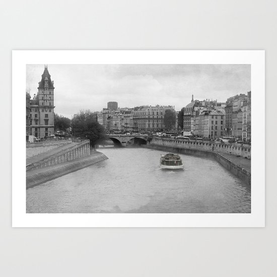 Les Bateaux Mouches Art Print