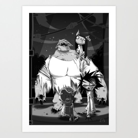 Zombikats Art Print