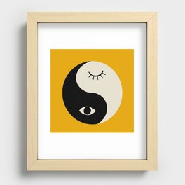 yin yang karma vibes Recessed Framed Print