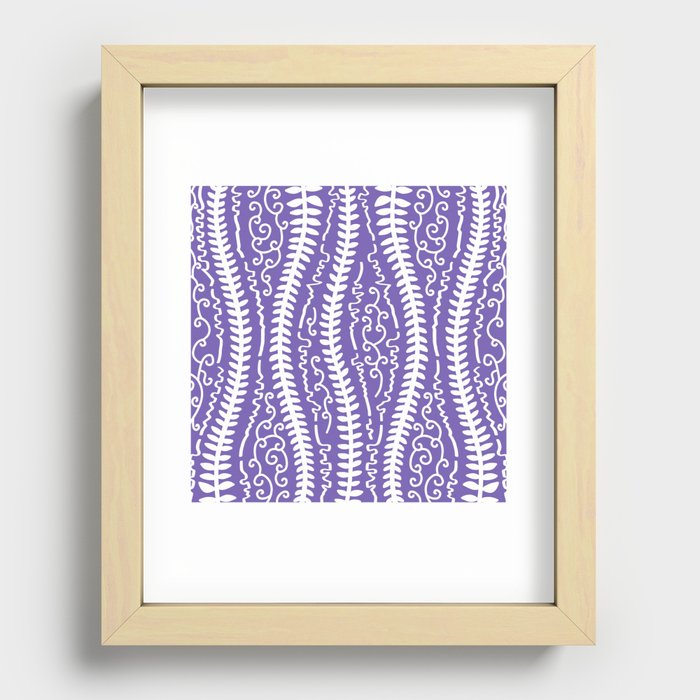 The leaves pattern 18 Recessed Framed Print
