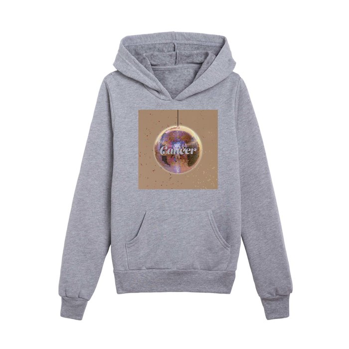 Disco Cancer Sign Kids Pullover Hoodie