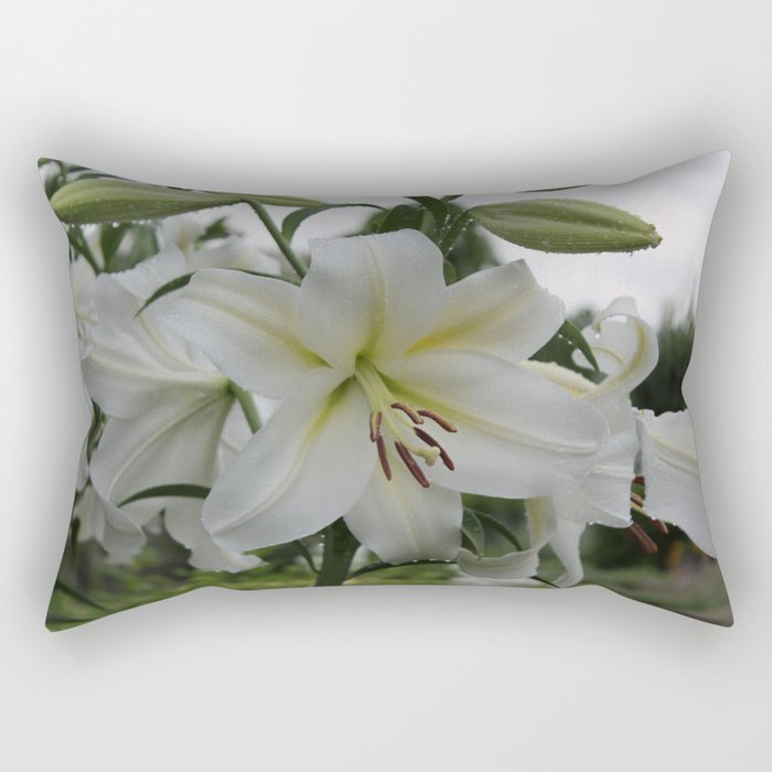 Splendid Flower Rectangular Pillow