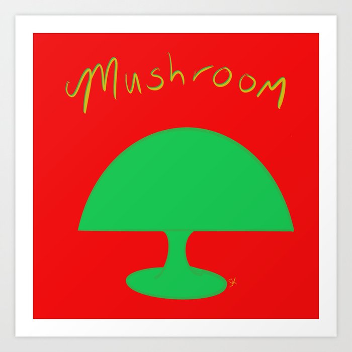 1960s Atomic Mushroom Art Print