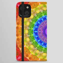 Colorful Art Chakra Mandala 2  iPhone Wallet Case