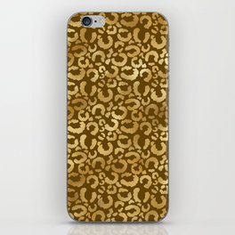 Leopard Gold Brown Modern Collection iPhone Skin