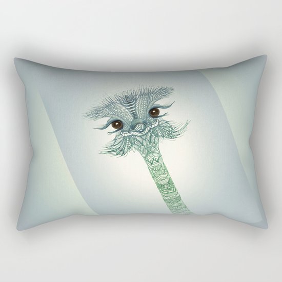 Ostrich Rectangular Pillow