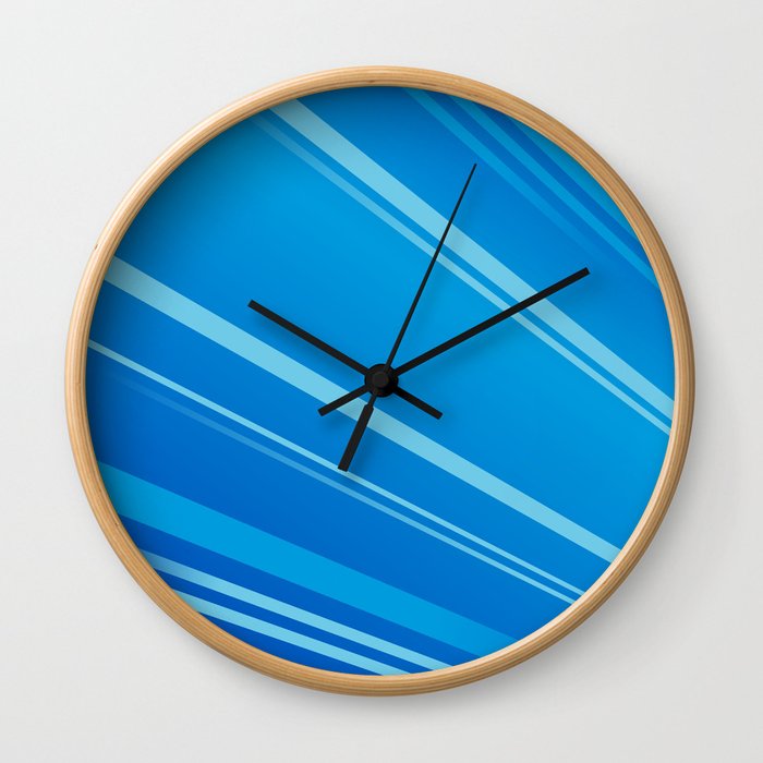 Colour Flash Blue Wall Clock