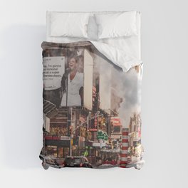 New York City Steam in the Street | Photography Duvet Cover