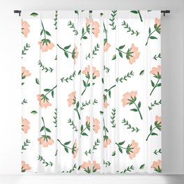 Pastel Floral Pattern Blackout Curtain