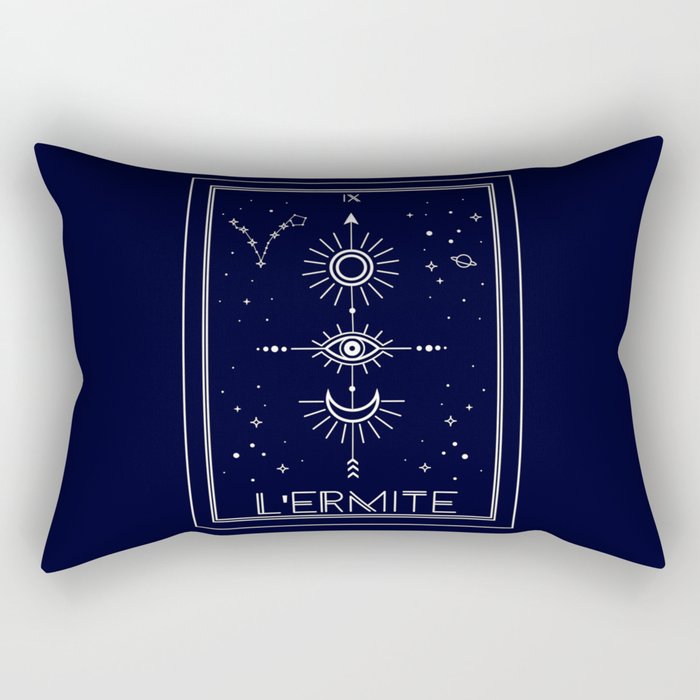 The Hermite or L'Ermite Tarot Rectangular Pillow