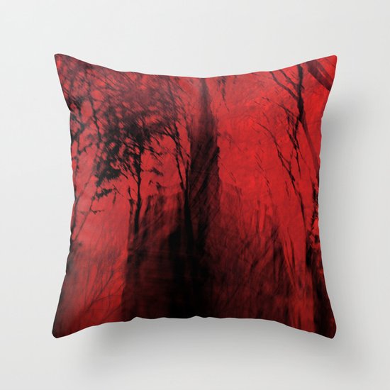 Blood red sky Throw Pillow