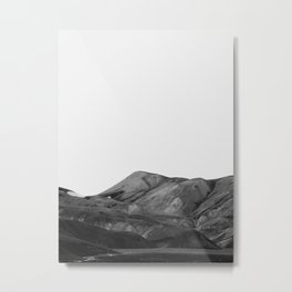 Mountain Range, Minimalist Art, Mountain Metal Print