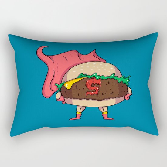 Hamburger Heroes Rectangular Pillow