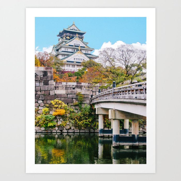 Bridge to Osaka Castle Fine Art Print Art Print
