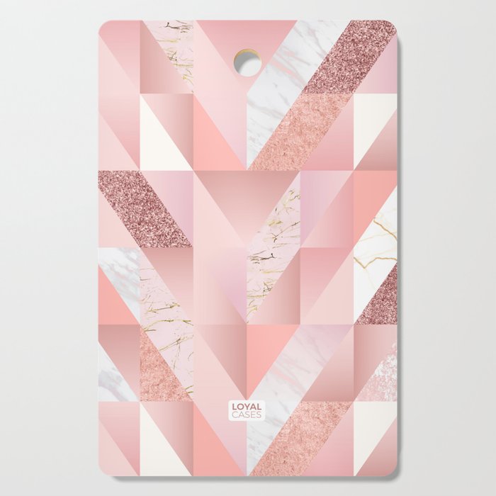 Pink Montage Cutting Board