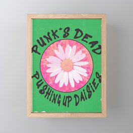 Punk's Dead Framed Mini Art Print