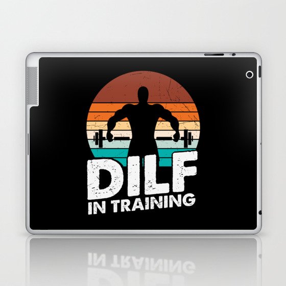 DILF In Training Funny Vintage Laptop & iPad Skin