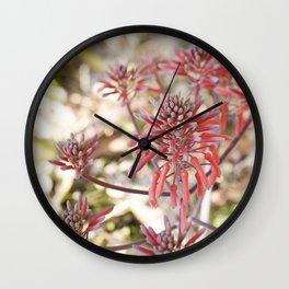 Tropical Blooms Wall Clock