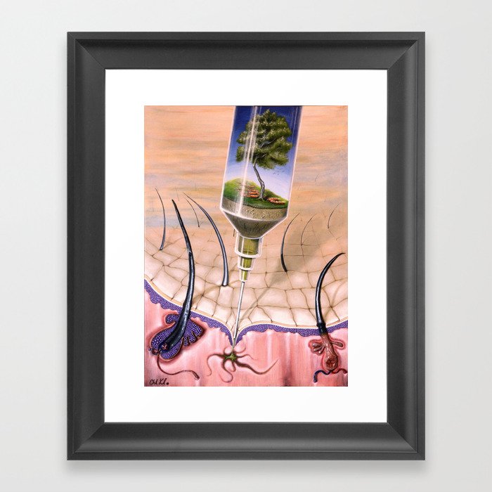 "Syringe" Framed Art Print