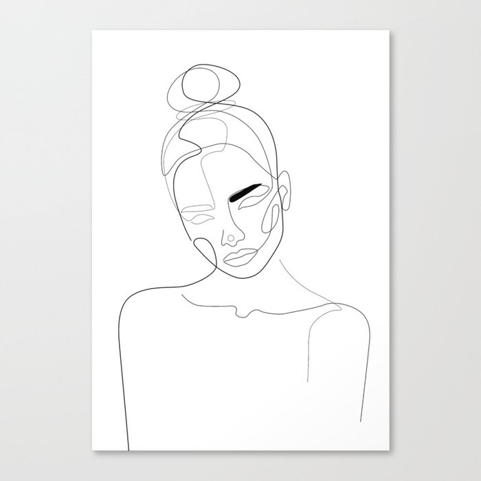 Lined Look Canvas Print